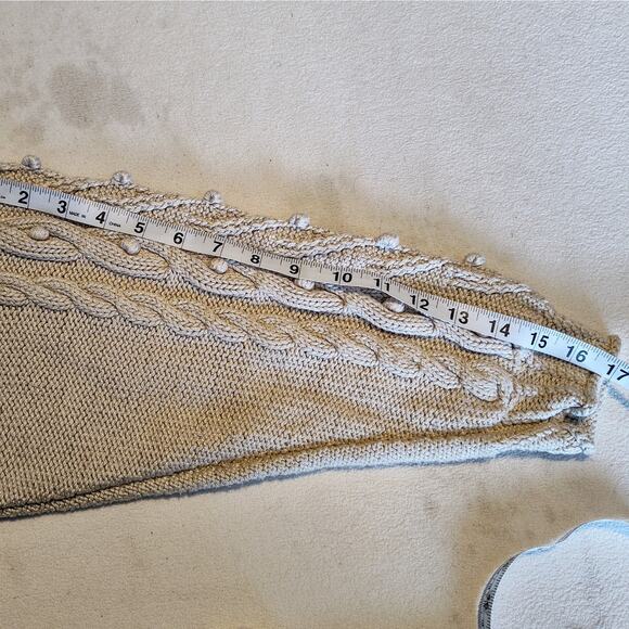 Deirdre McGuire Sweater Women's Small Beige Handknit Ireland - Picture 6 of 8